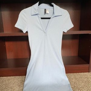 NWOT H&M Stretchy Collared Cropped Dress